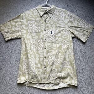Riggers Hawaiian Shirt Mens Small Aloha Button Up Floral Short Sleeve Luau